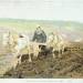 The writer Leo Nikolaevich Tolstoy ploughing with horses